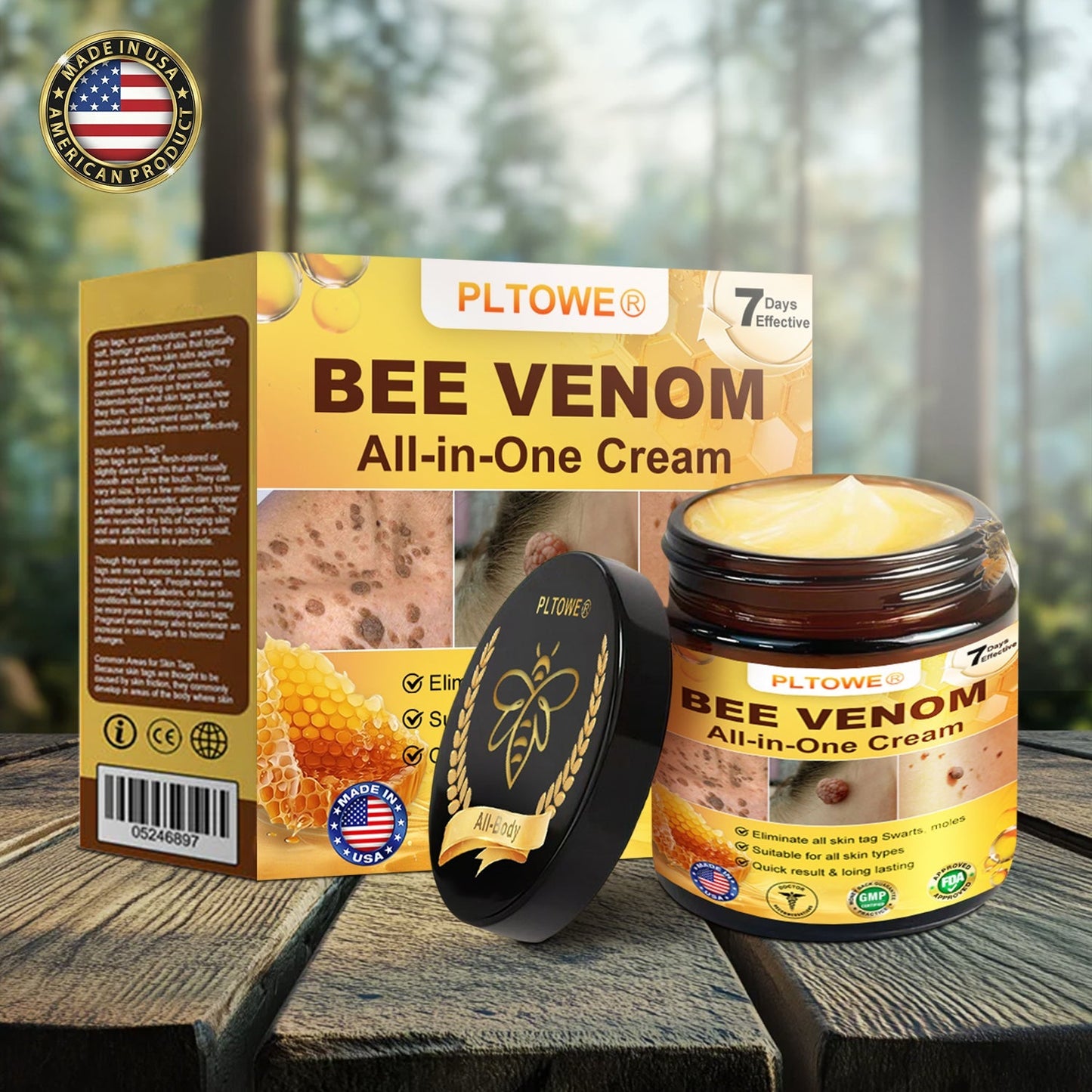 PLTOWE™ Bee Venom All-in-One Cream US Dermatologist Approved (𝗔𝗔𝗗 𝗥𝗲𝗰𝗼𝗺𝗺𝗲𝗻𝗱𝗲𝗱)